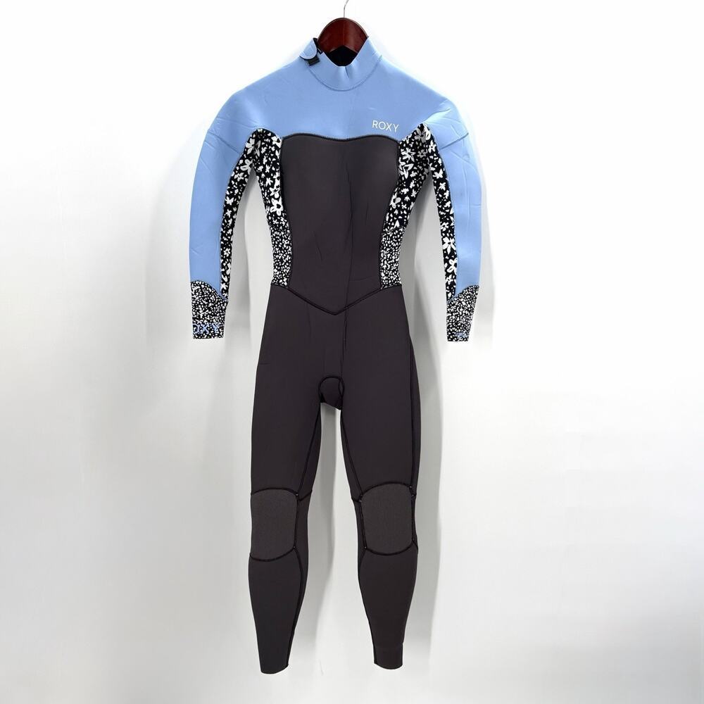 ROXY 3/2 mm Swell Series Blue Gray Black Womens Full Wetsuit Size 6